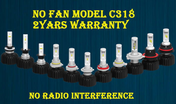C318 LED headlight Fanless